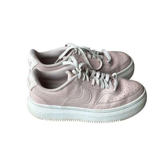 Nike Court Vision Alta Womens Pink Platform Sneakers Shoes Size 8.5 DM0113-600 - Picture 1 of 11
